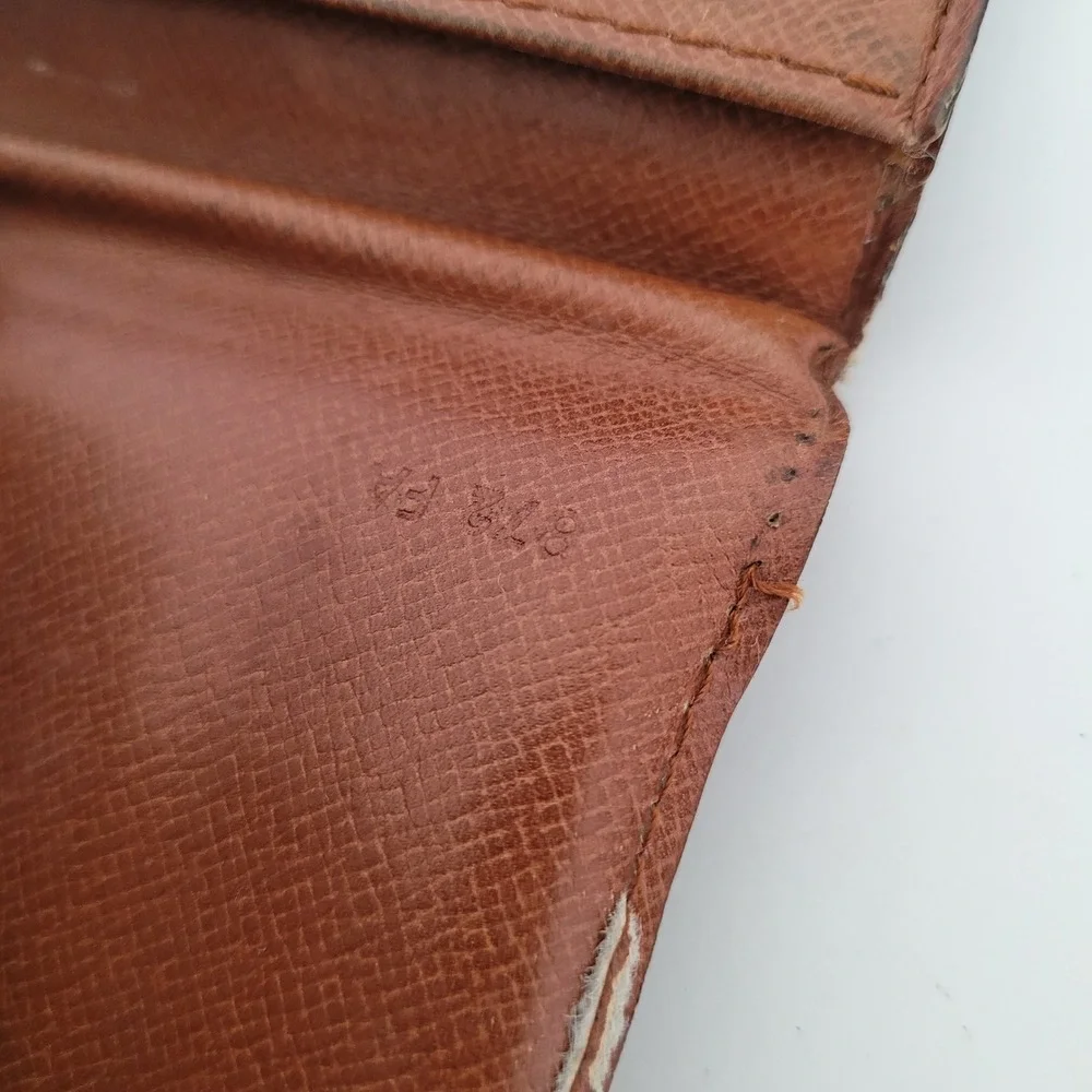 Louis Vuitton Monogram Long Wallet Vintage Brown Malletier 823 ET